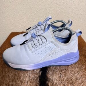 Clove Womens 9.5 CL006 Slip On Shoes Gray Matter Lavender Nurse Drawstring‎ Care